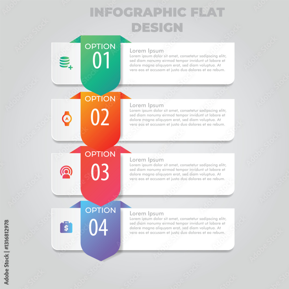 Four-step infographic design, grey background (1) Four-step infographic design, grey background (1)