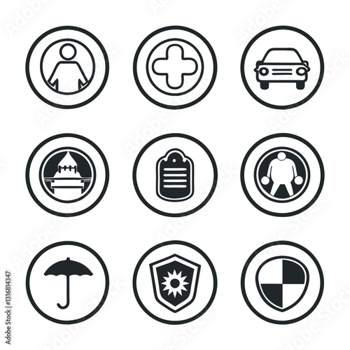 Employee benefits line icon set maternity leave.