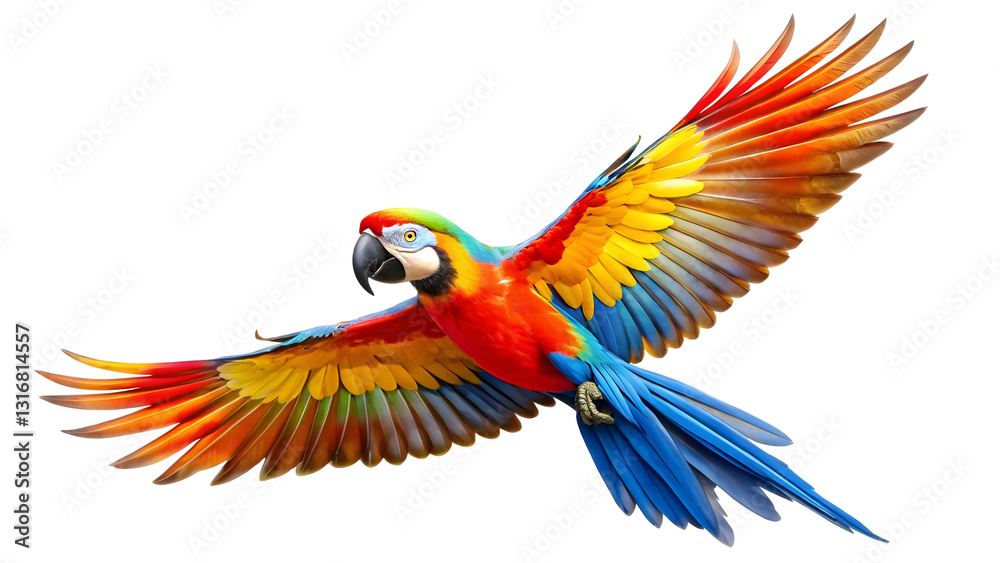 Fototapeta premium blue and yellow macaw ara ararauna