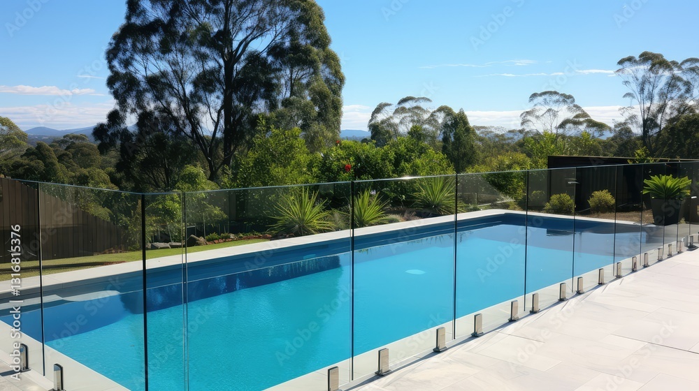 Obraz premium fencing water repellent glass