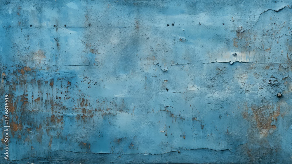 Fototapeta premium raw blue metal background