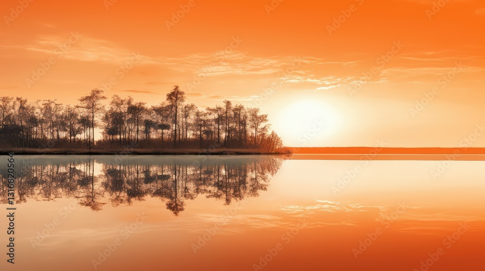 Naklejka premium sky orange and gray background