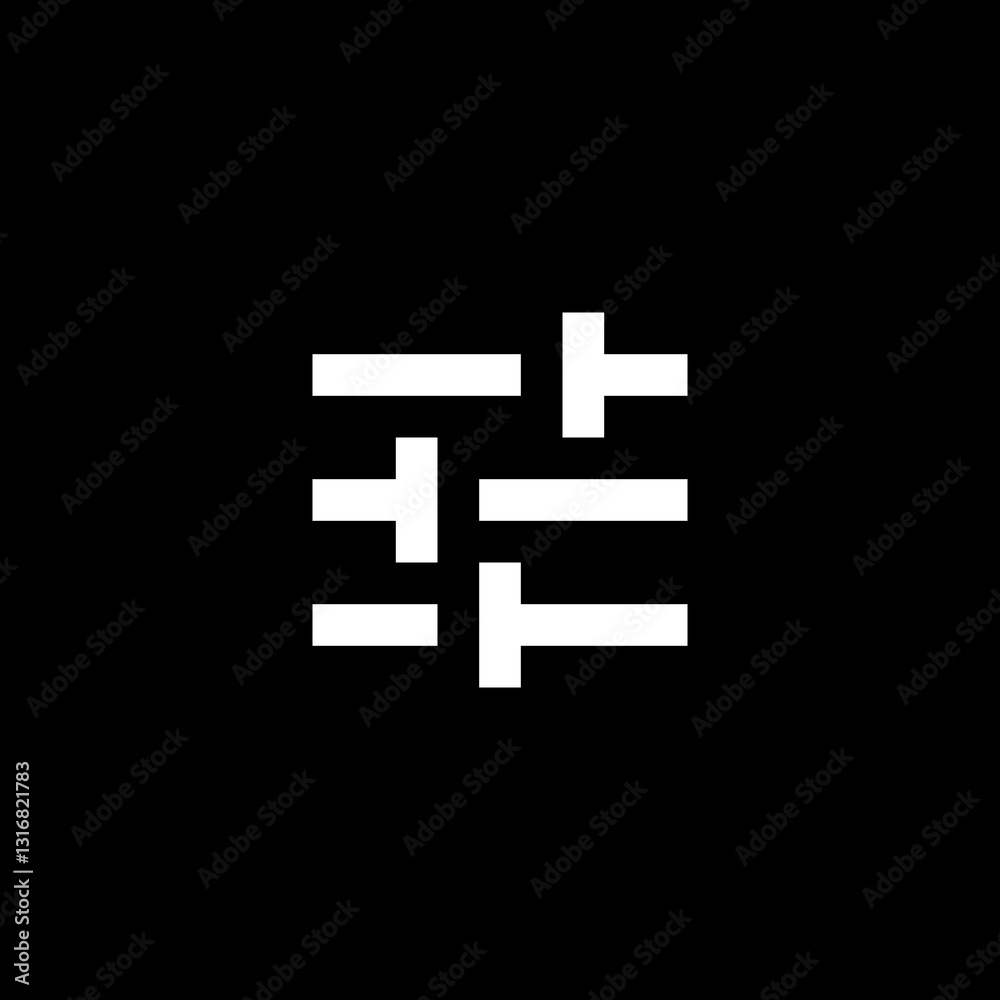 Obraz premium T Shapes Pattern Emoji 