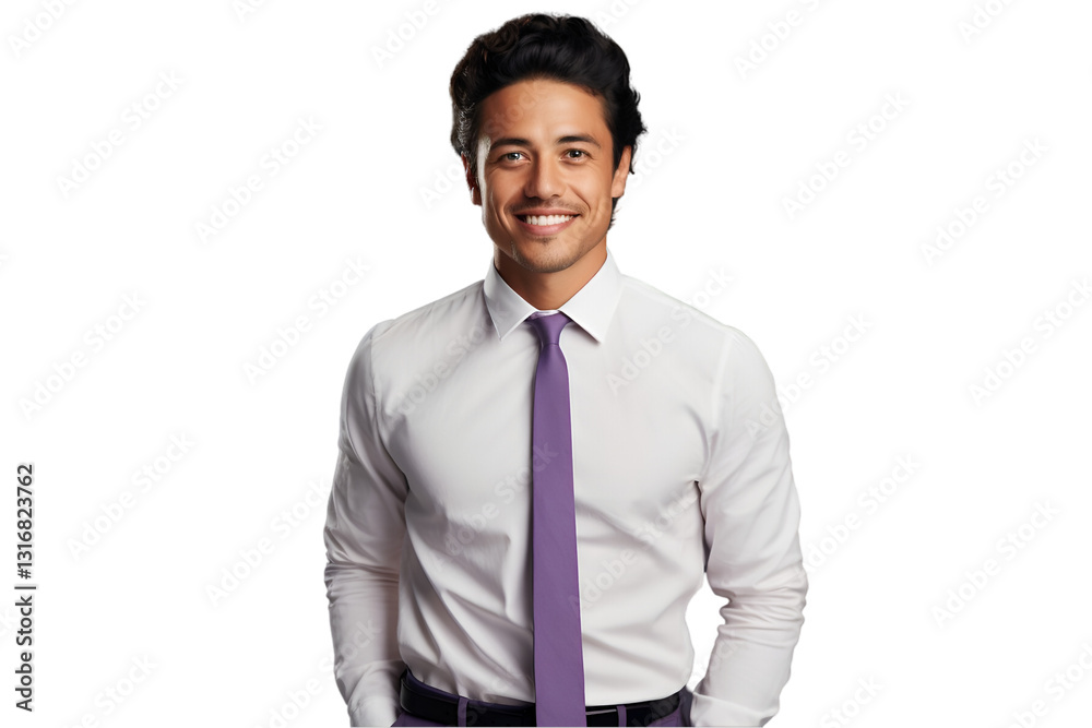 Young Entrepreneur in Casual Business Attire Isolated on Transparent Background Young Entrepreneur in Casual Business Attire Isolated on Transparent Background