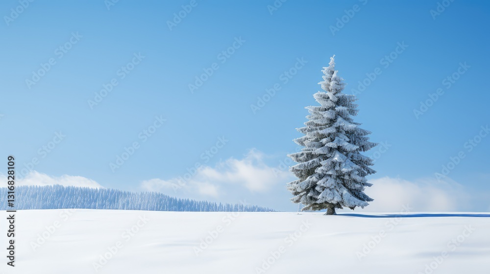 Fototapeta premium picturesque fir tree background