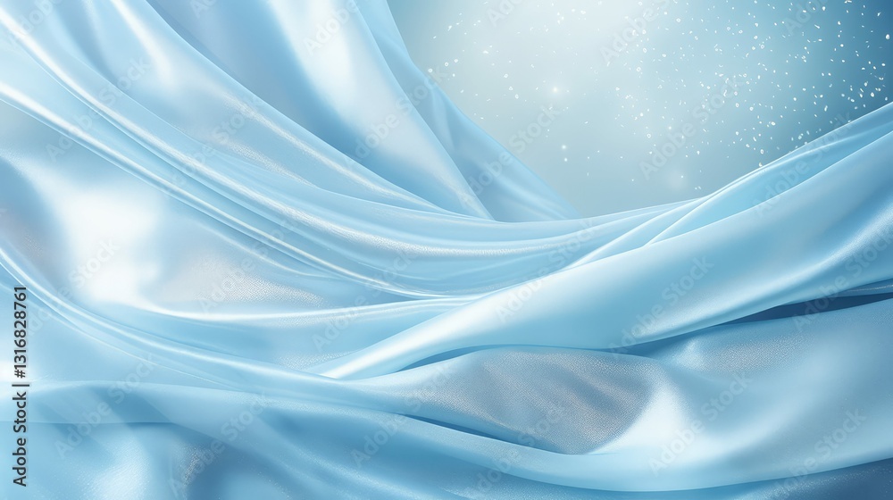 Naklejka premium shimmer light blue and silver background