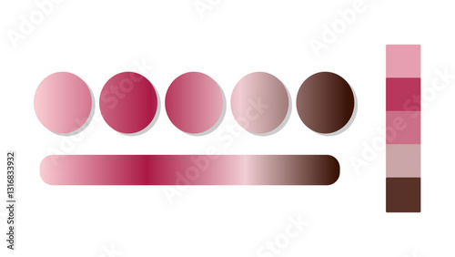 Abstract gradient background with Rose Quartz, Rose Red, Rose Quartz, Puce color palette. Abstract illustration with gradient blur design. Blurred colored abstract background. Colorful gradient