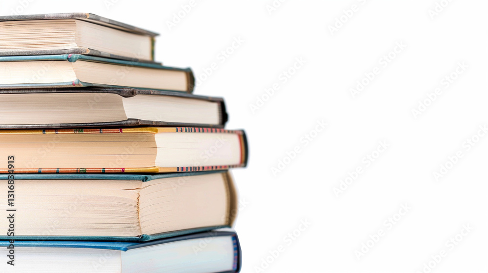 stack of books on an isolated white background, object focused, png, stock image, hd quality, stack of books on an isolated white background, object focused, png, stock image, hd quality,