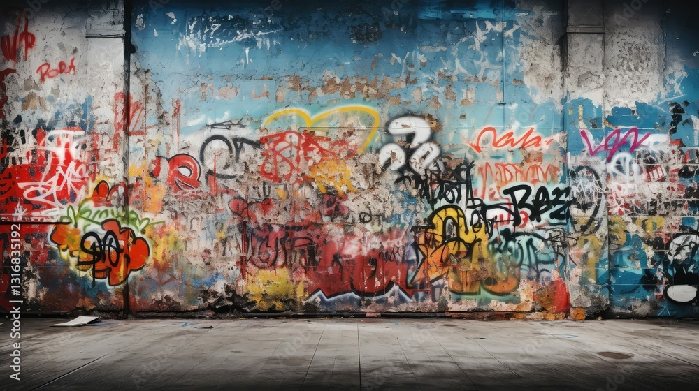 Fototapeta premium aesthetic distressed walls