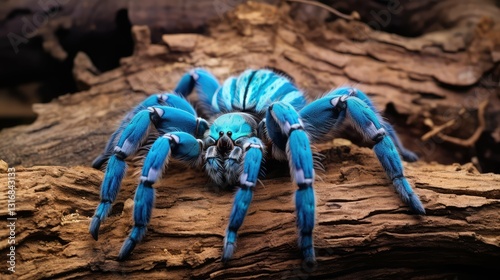 coloration cobalt blue tarantula photo