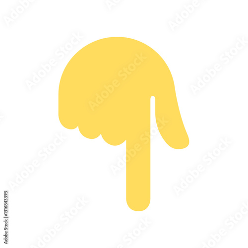 Backhand Index Pointing Down 