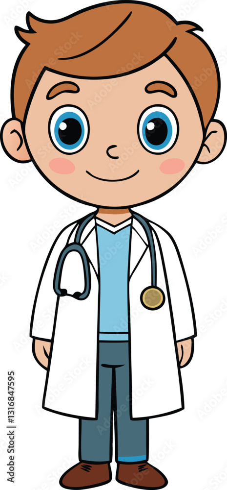 Fototapeta premium Cute Baby Cartoon Vector Design