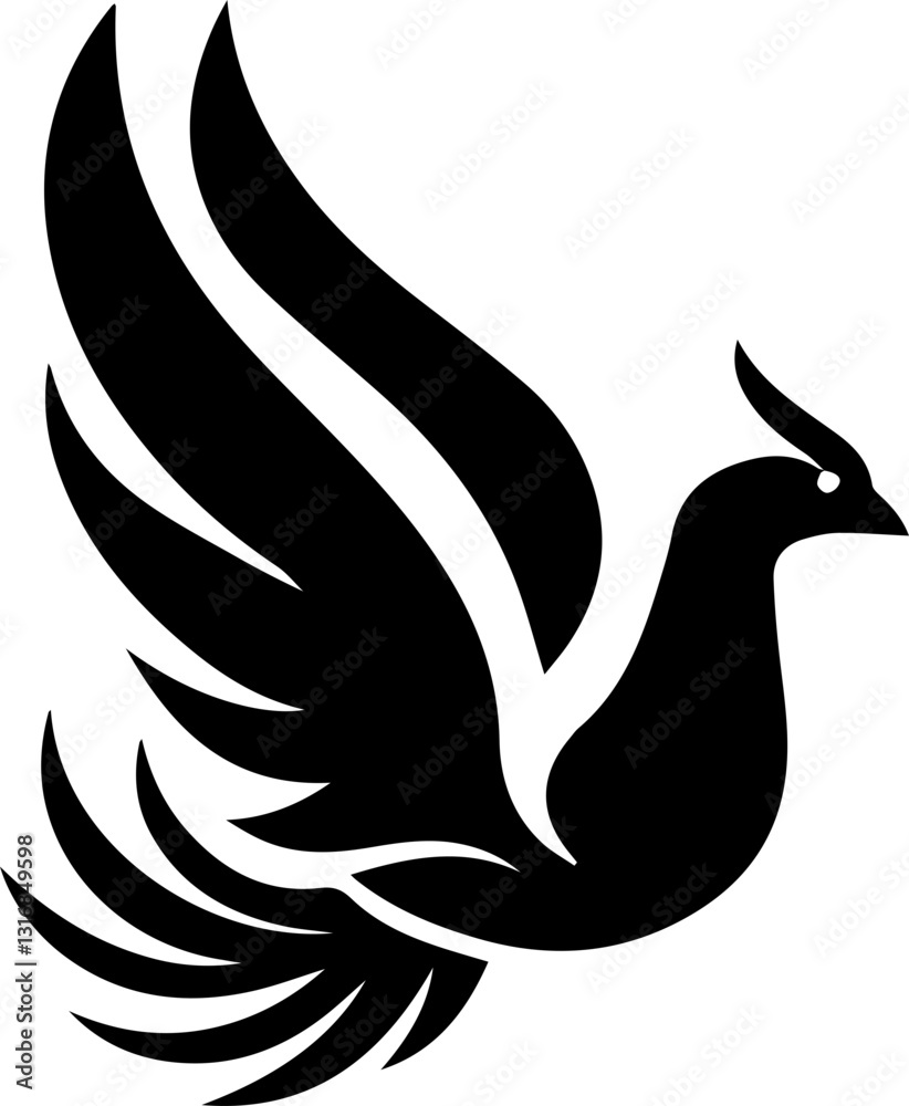 Fototapeta premium Phoenix logo vector illustration