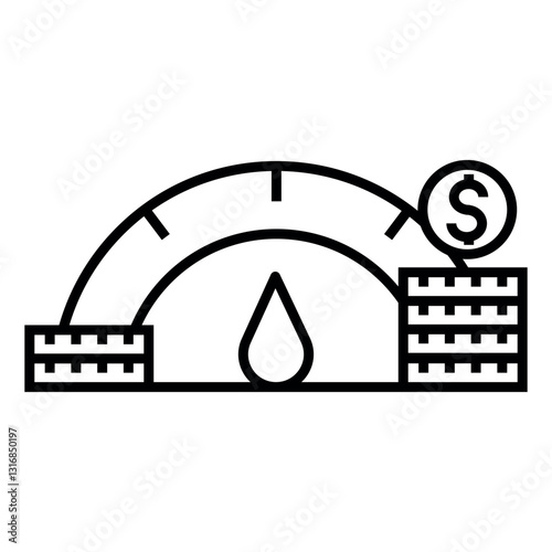 Costs vector icon