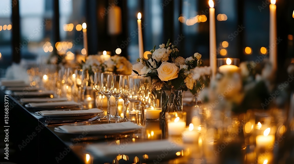 wedding table decoration generative AI