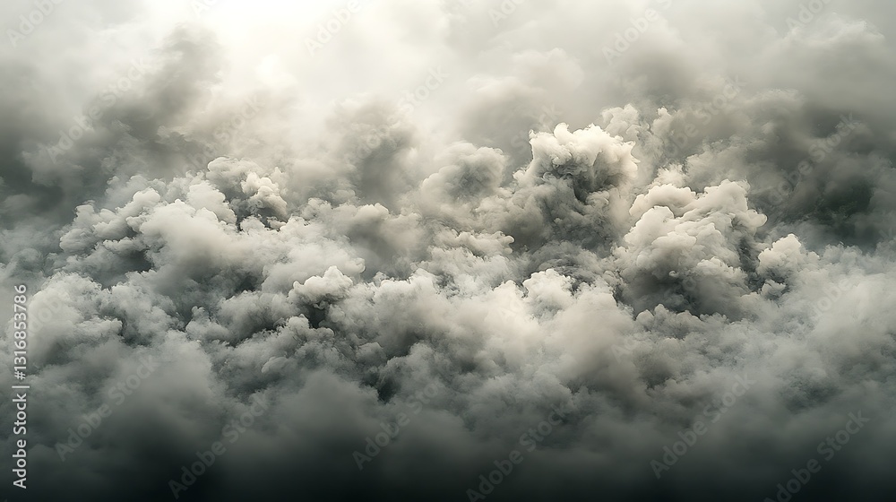 Obraz premium Dark, stormy cloudscape overhead