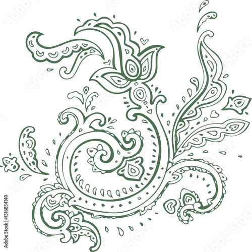 Beautiful flower art and mandala vector design