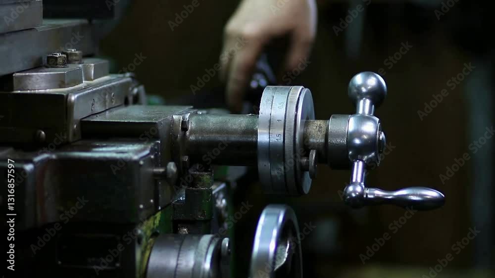 hand of a man working in a factory hand of a man working in a factory