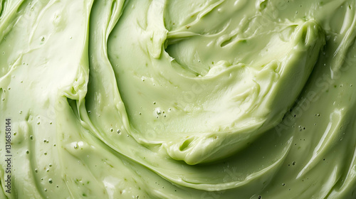 Obraz na płótnie Smooth green cream w salonie
