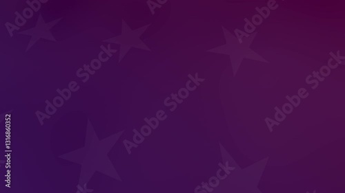 Faded white stars slowly spinning on on a  patriotic red and blue Ombre animated motion background [4K]