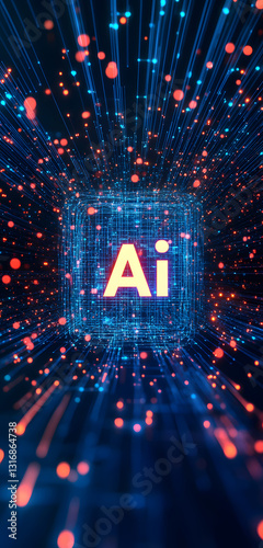 Interact with AI artificial intelligence virtual assistant chatbot in concept of AI artificial intelligence prompt engineering,AI deep learning to use generative AI for work support.