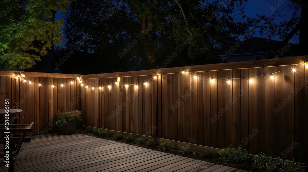 Fototapeta premium twinkle white lights string