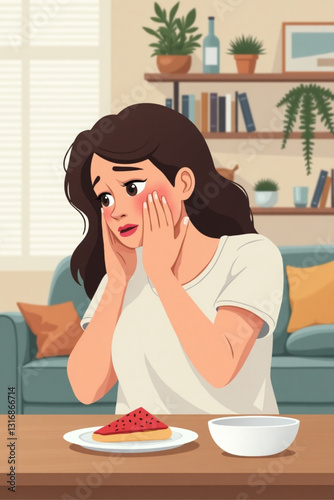 Young Woman Analyzing Financial Reports with Magnifying Glass Businesswoman Reviewing Paperwork for Investment Strategy Success Office Environment Focus on Detail and Accuracy