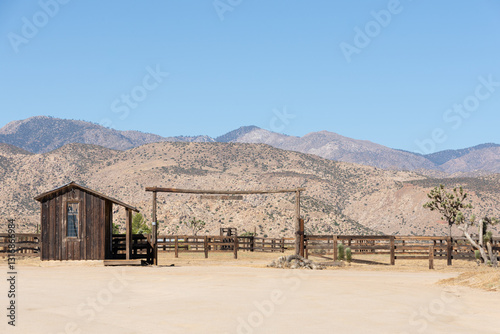 Rustic Desert Landscape in Pioneertown near Joshua Tree National Park