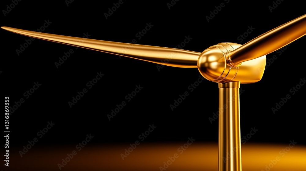 Golden Turbine Model Energy Innovation Concept Golden Turbine Model Energy Innovation Concept