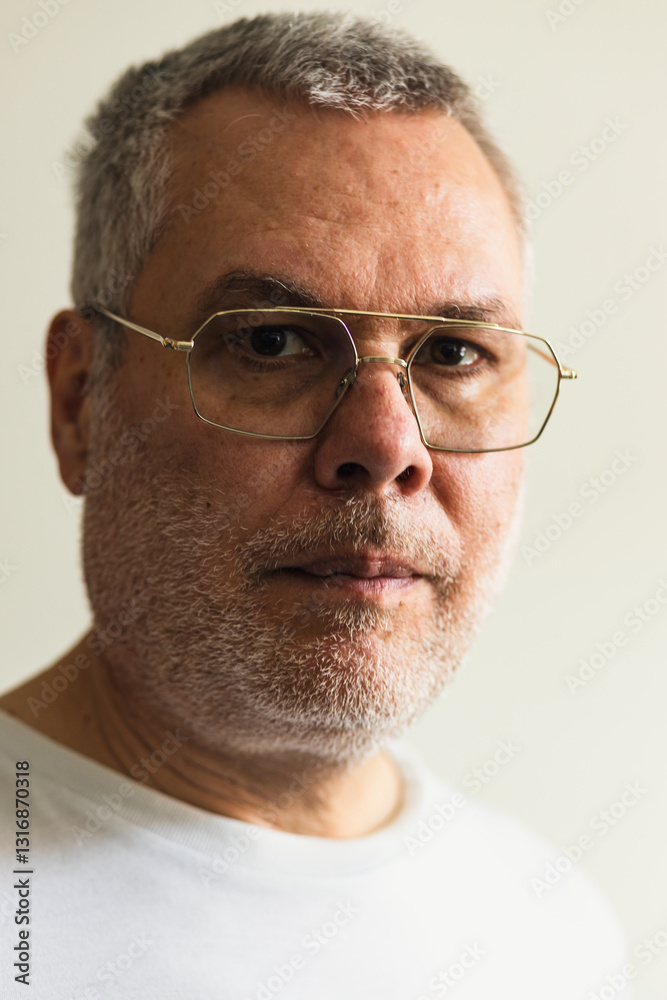 Obraz premium Älter mit Brille