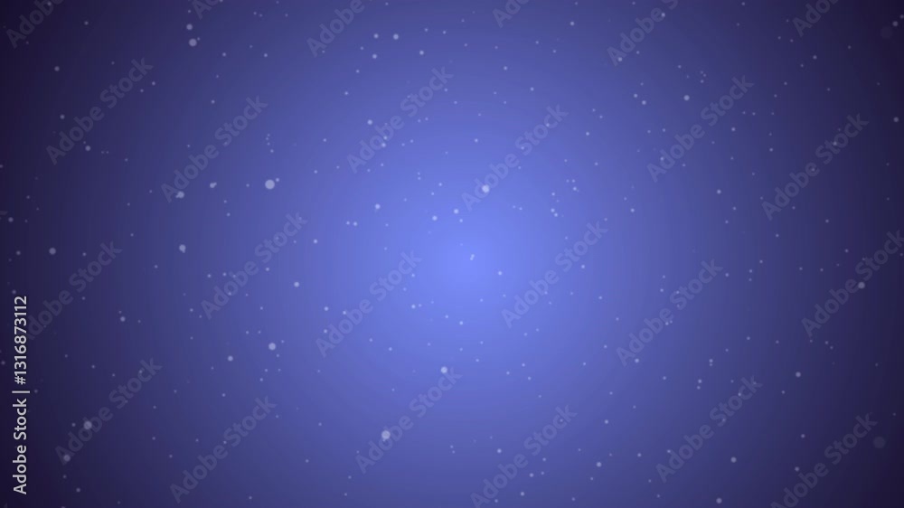 plain simple dark blue snowy winter night sky background of soft white particles flying through a tunnel of light vortex textured background animated video wallpaper 4K