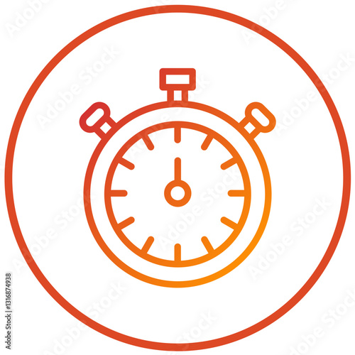 Vector Design Stopwatch Icon Style
