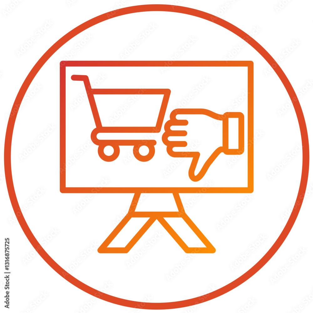 Vector Design Dislike Icon Style Vector Design Dislike Icon Style
