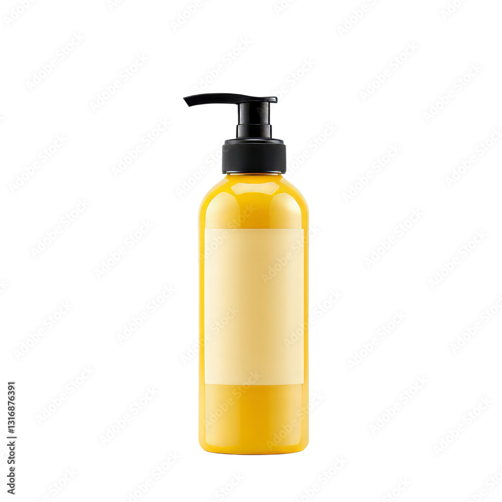 Isolated white plastic bottle with pump dispenser for liquid soap or lotion Isolated white plastic bottle with pump dispenser for liquid soap or lotion
