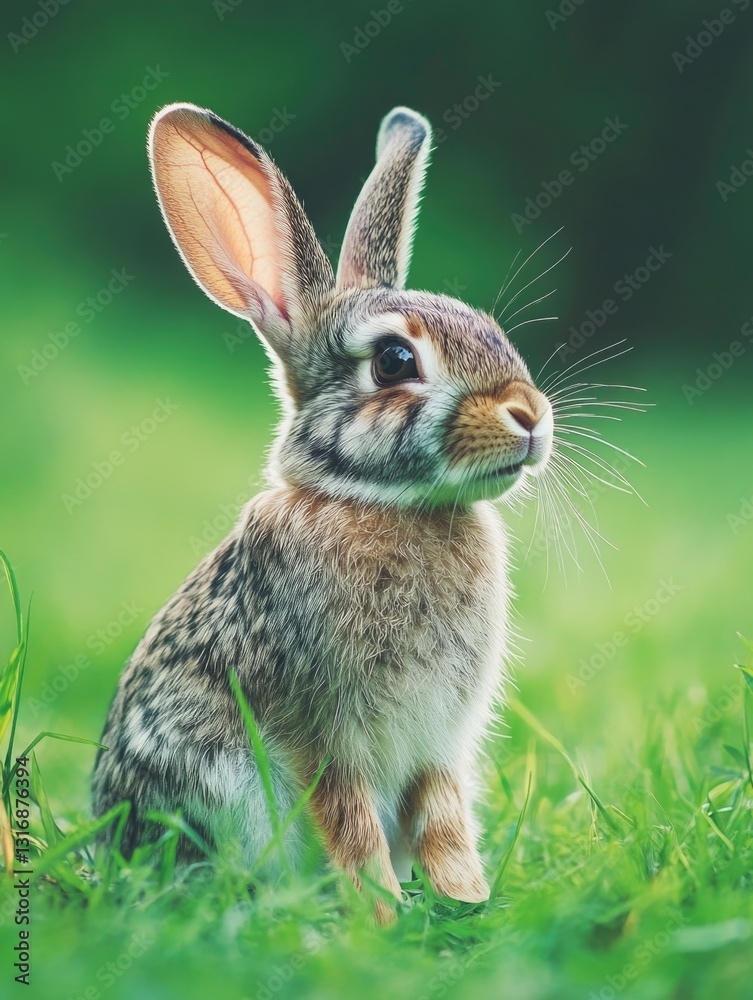 Obraz premium Young Bunny in Grass