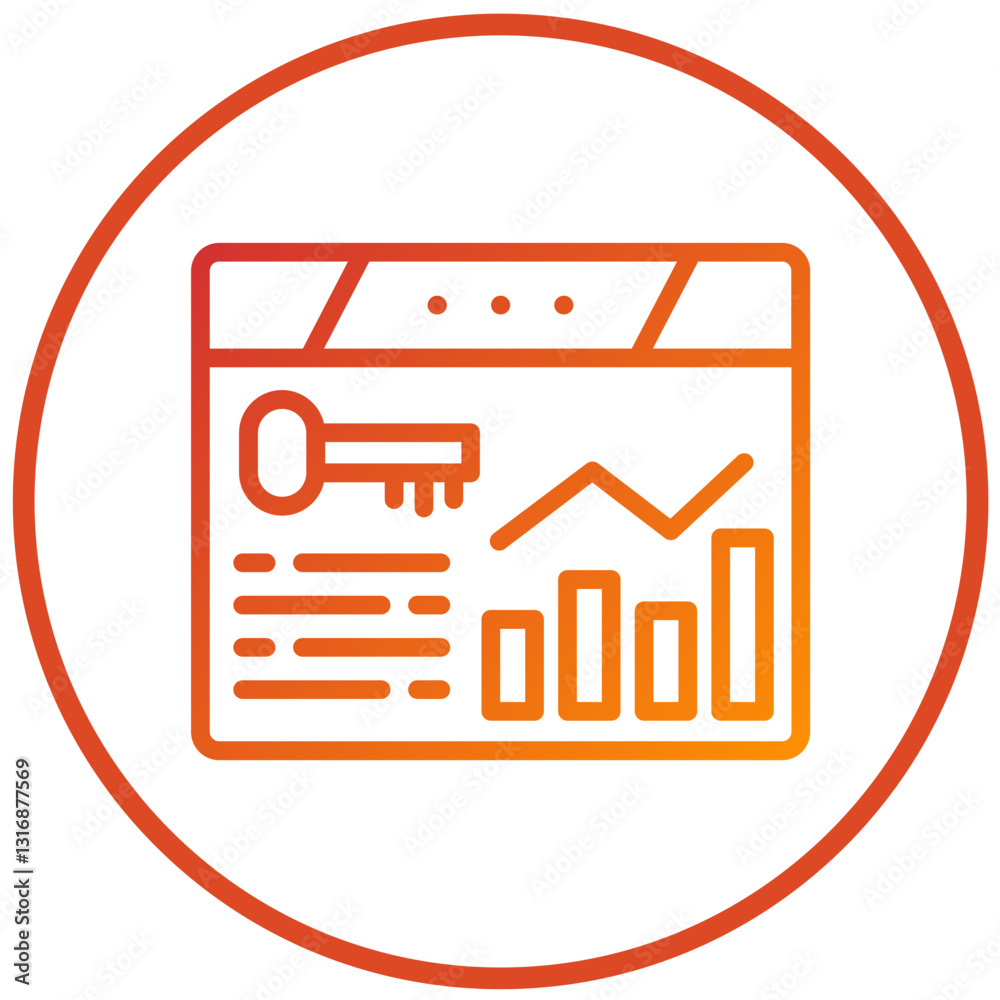 Vector Design Rank Keywords Icon Style Vector Design Rank Keywords Icon Style