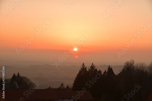 Sonnenuntergang über Niederwinkling