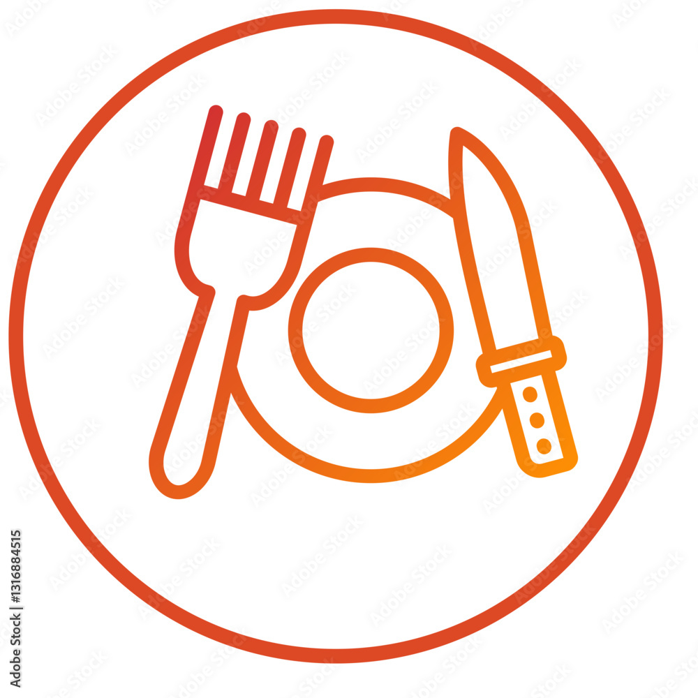Vector Design Cutlery Icon Style Vector Design Cutlery Icon Style