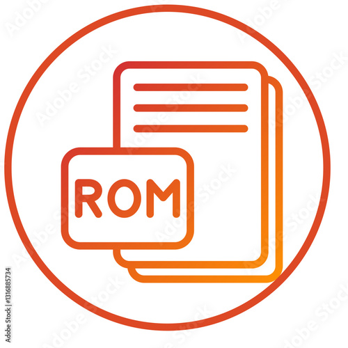 Vector Design ROM Icon Style