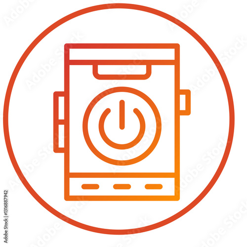 Vector Design Mobile Power Icon Style