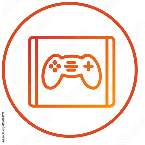 Vector Design Tablet Game Icon Style