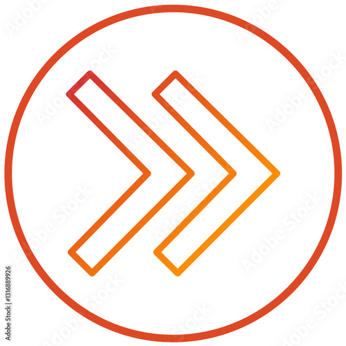 Free Download Vector Design Right Chevron Icon Style - GFXLoad