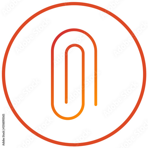 Vector Design Paper Clip Icon Style