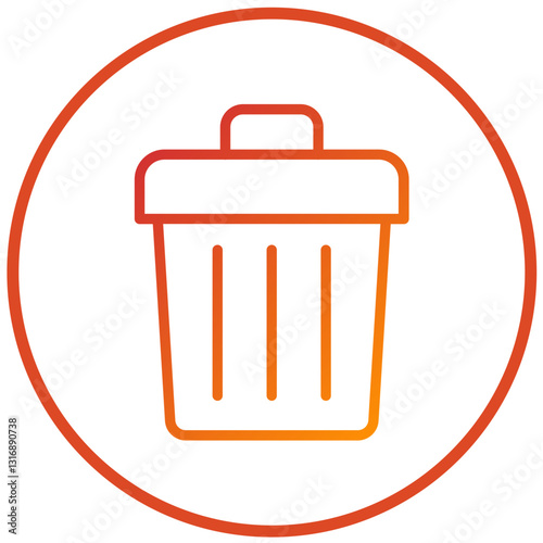 Vector Design Trash Icon Style