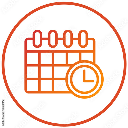 Vector Design Deadline Icon Style