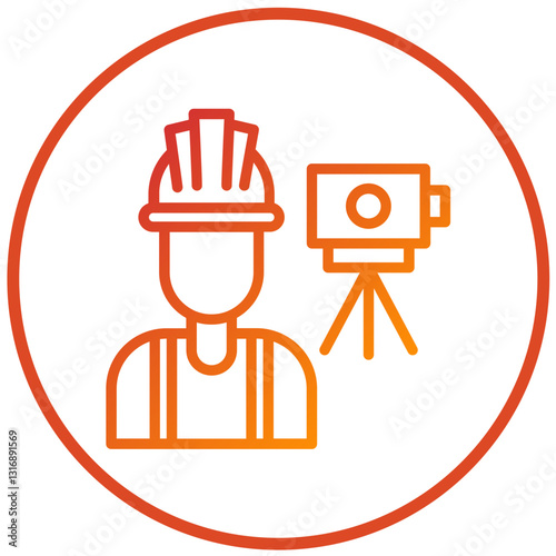 Surveyor Vector Design Icon Style