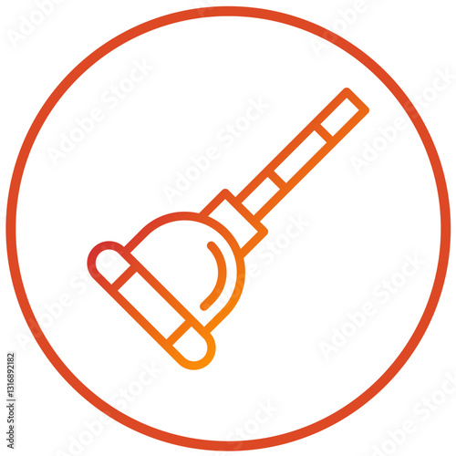 Plunger Vector Design Icon Style