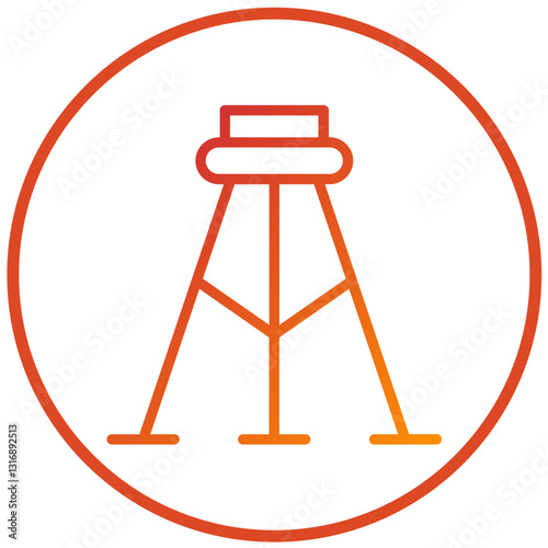 Surveyor's Tripod Vector Design Icon Style