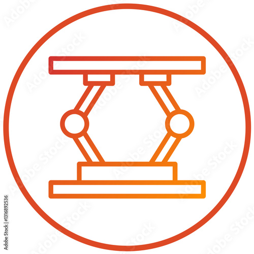 Hydraulic Jack Vector Design Icon Style