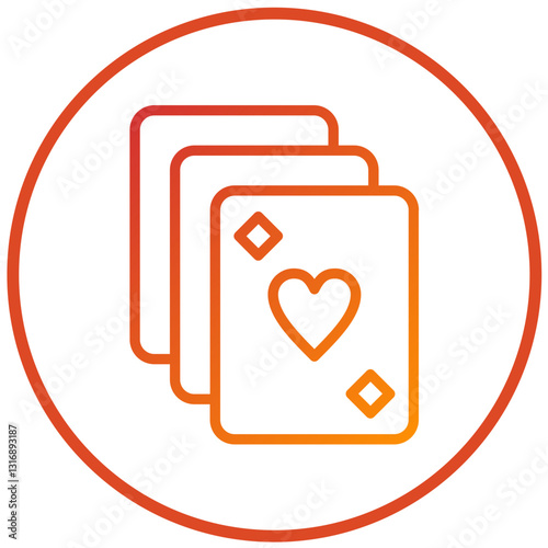 Card Deck Vector Design Icon Style